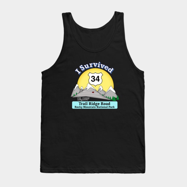 I Survived Trail Ridge Road Tank Top by MMcBuck